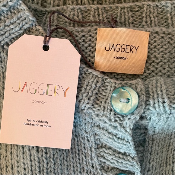 SOLD Jaggery London Wool Pepe Cardigan in Cielo (NWT) - Picture 3 of 5